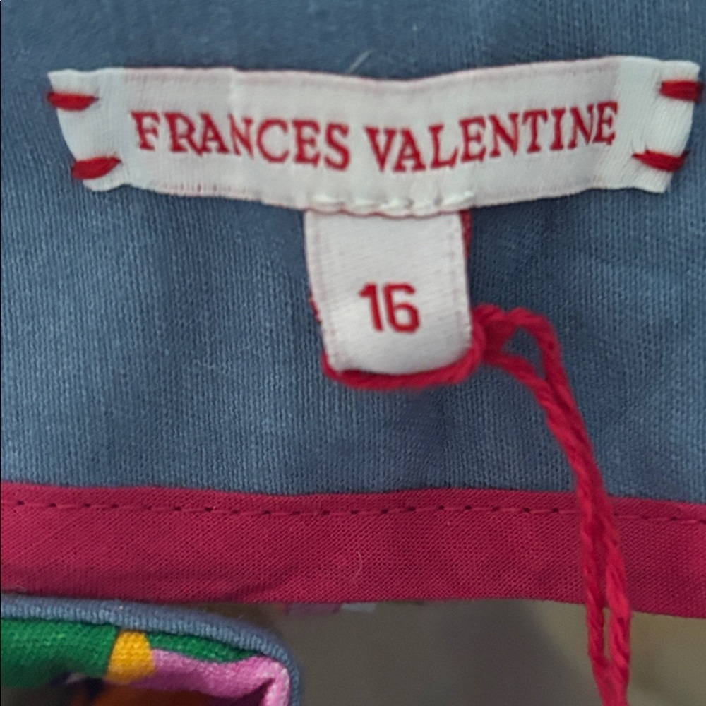 FRANCES VALENTINE Lucy Pant in Pink/Multi Botanical Bash sz 16 - Picture 6 of 8